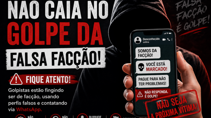 🚨 Não caia no golpe da falsa facção!