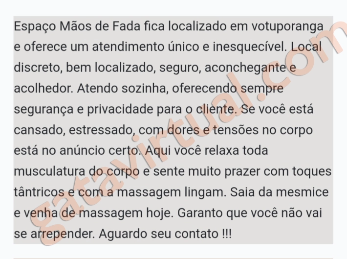Massagista Mãos de Fada